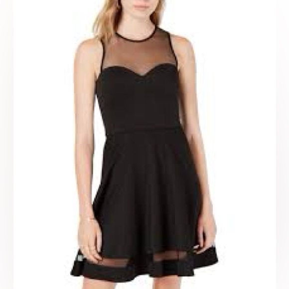 Sequin Hearts Dresses & Skirts - NWT Little black dress with mesh details